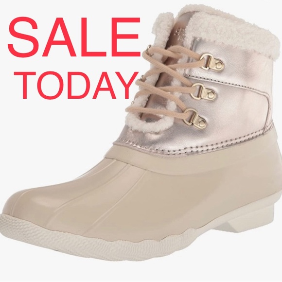 Sperry boots Alpine style duck boots water proof boots short boots women’s 8.5 - Picture 1 of 13